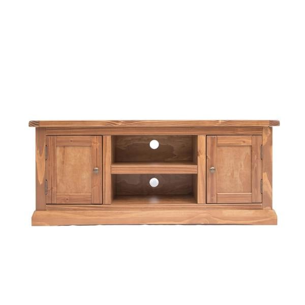 Tirolo Lacquered 2 Door TV Cabinet Brass Knob