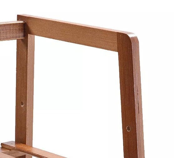 Modcraft Large Wooden Clothes Rail Rack – Heavy Duty Garment Stand Corner Open Wardrobe Shelf Organizer