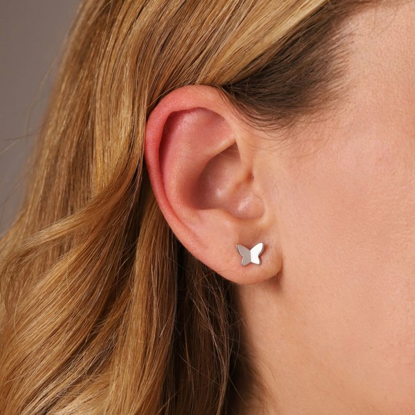Gold Trip Butterfly Stud Earrings