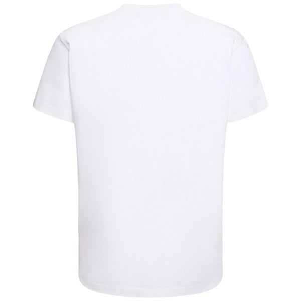 Dsquared2 Cool Fit Green Blur Icon Logo White T-Shirt XS