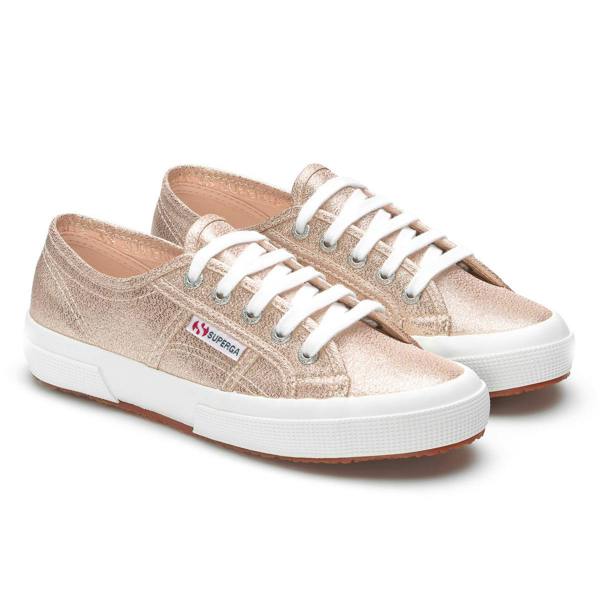 Superga Unisex Adult 2750 Lamew Metallic Trainers - Rose Platinum - 