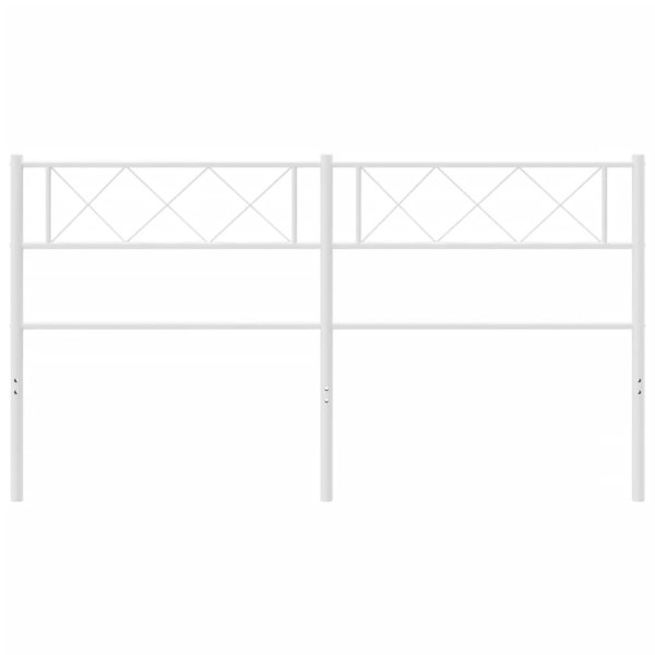 Berkfield Metal Headboard White 156x90 cm