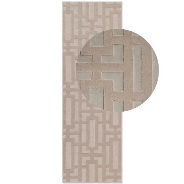 Hanse Home Perles Shortpile Beige Rug – Modern Geometric