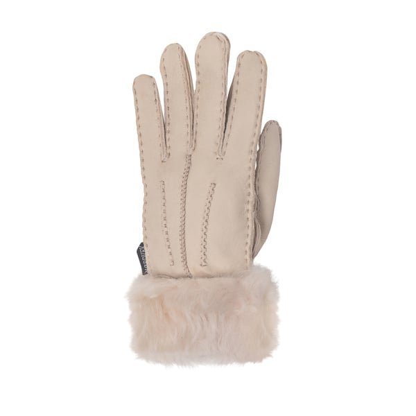 Nordvek Womens Sheepskin Gloves With Fur Cuff