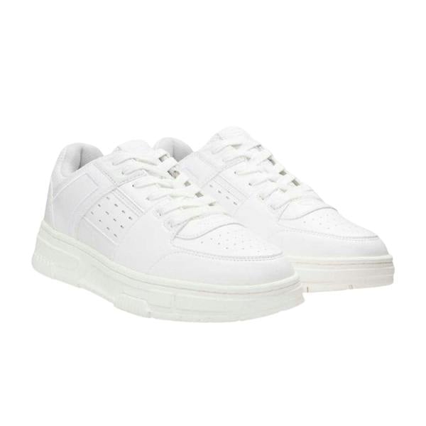 Hugo Boss Unisex Adult Yarrow Faux Leather Trainers - White - 