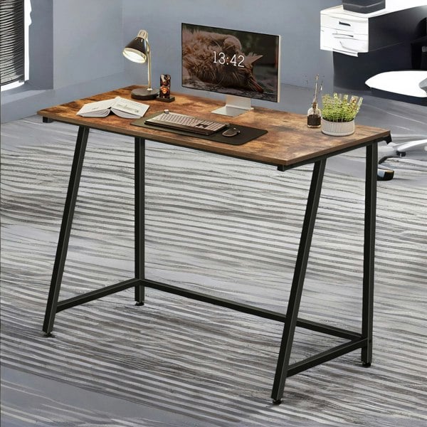 Rafaelo Mobilia Industrial Rustic Computer Desk 100CM Wide