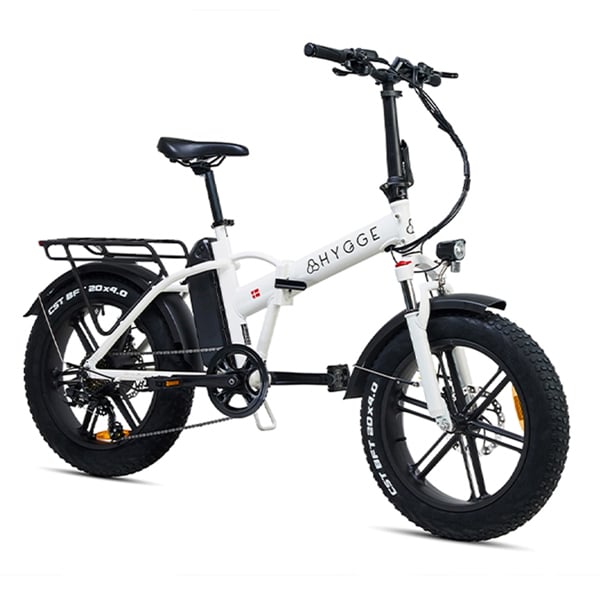Hygge Bikes Vester 2026 - Folding Fat Tyre E-Bike 48V 14Ah - Heron White