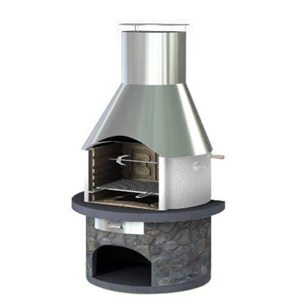 Callow Rondo Steel Masonry BBQ - Charcoal