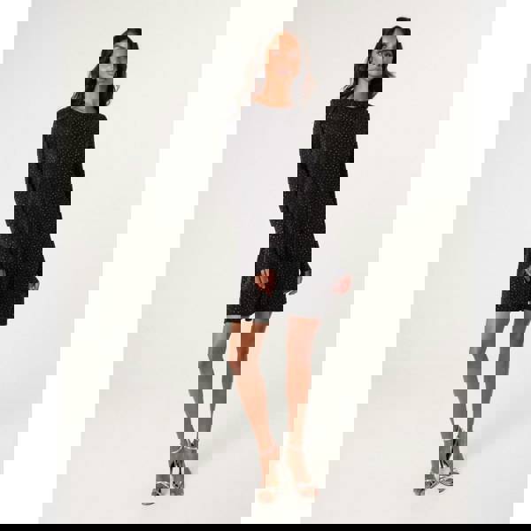 Blue Vanilla Lurex Diamante Swing Dress