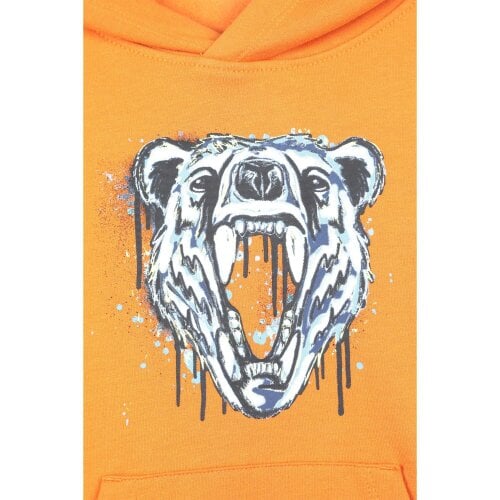 Mountain Warehouse Kids Bear Hoodie - Orange - Orange - 100% Mixed