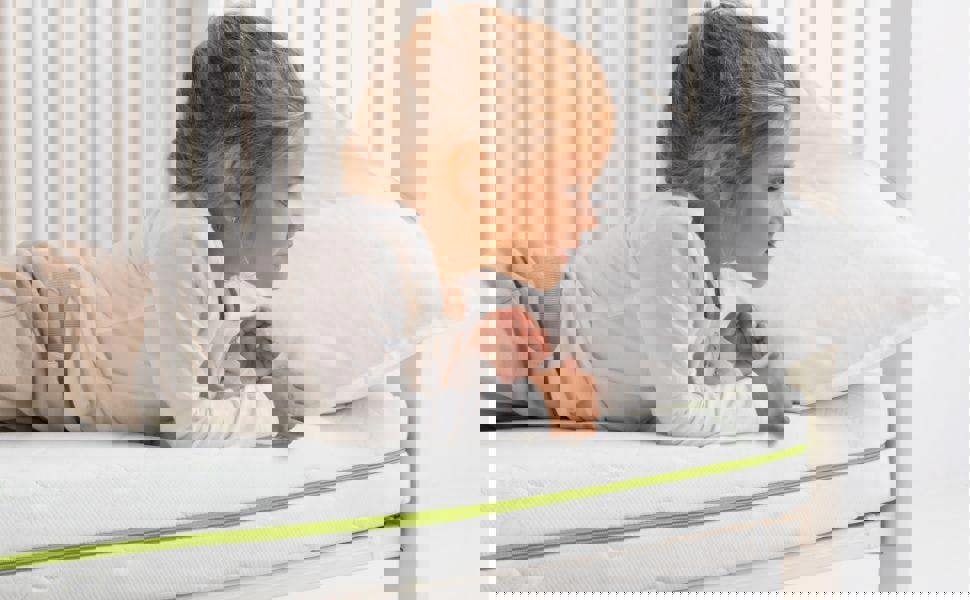 Viculii Enhanced Hypoallergenic Fibre Core Bamboo Cot Bed Mattress 140x70x10cm