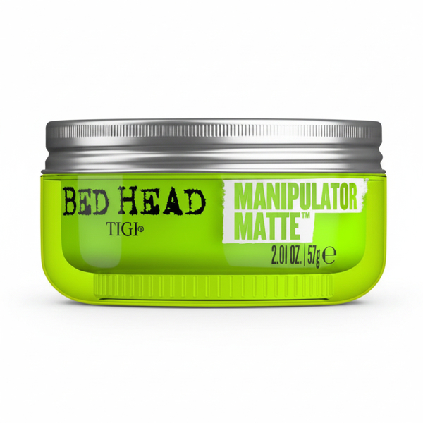 Strong hold matte hair wax for textured hairstyles