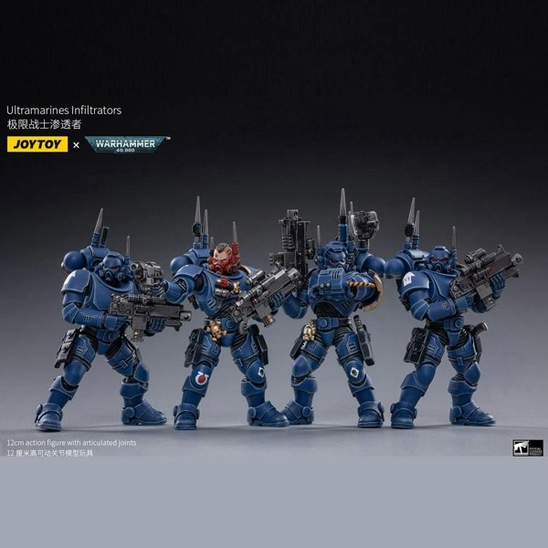 Joy Toys Warhammer 40K Ultramarines Infiltrators 4 pack 1:18 Scale Joy Toy JT1293