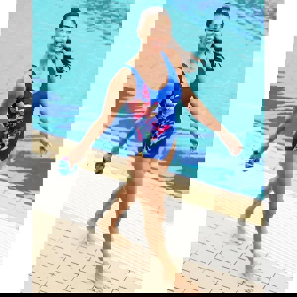 Zoggs Paradiso Adjustable Scoopback Swimsuit - Blue/Multi