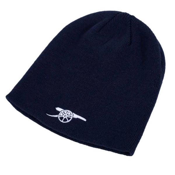 Arsenal FC Navy Cannon Beanie Hat, Clothing Accessories, Sports, Gift