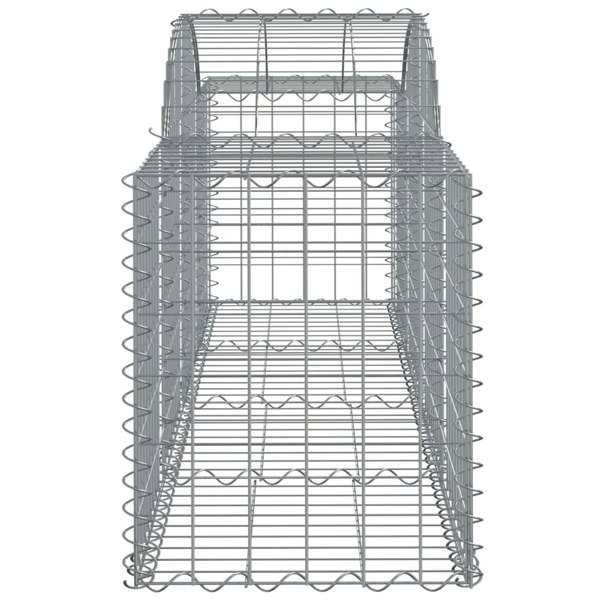 Berkfield Arched Gabion Baskets 3 pcs 200x50x60/80 cm Galvanised Iron