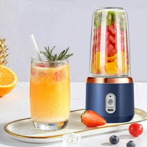 Dyzi Portable Blender Dual Cups 13.4oz Fruits and Vegetable Juicer