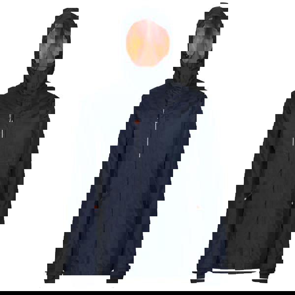 Regatta Professional Mens Heated Waterproof Jacket - Navy/Magma Orange