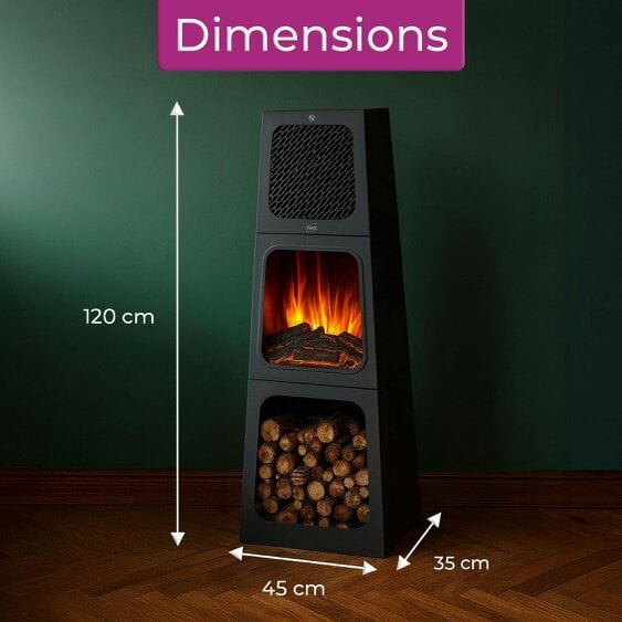 Neo Direct Neo Electric Heater Pyramid Fireplace Free Standing