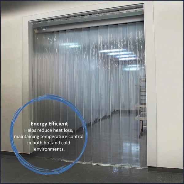 Nicoman PVC Strip Curtains - 1m and 2m Wide (2.1m High)