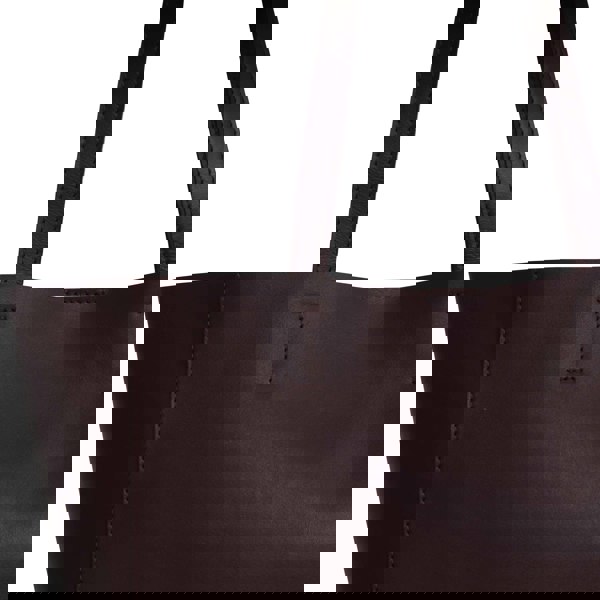 Assots London 'ABINGDON' Burgundy Real Leather Unlined Designer Tote Bag