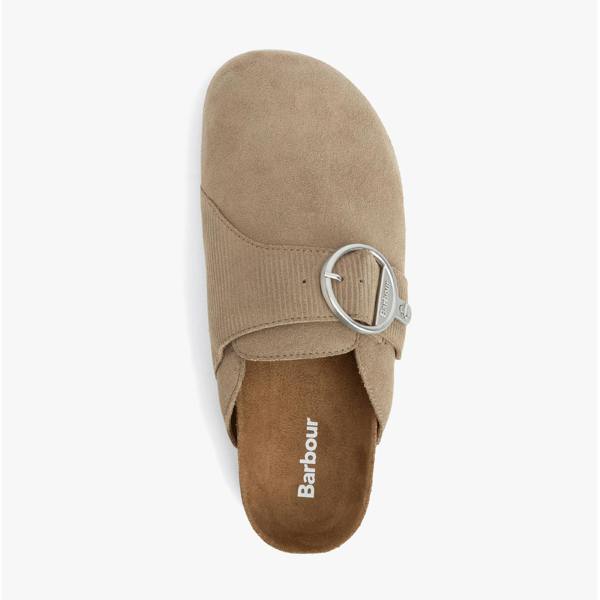 Barbour KYRA CLOSED Mules Sandals   in  Taupe