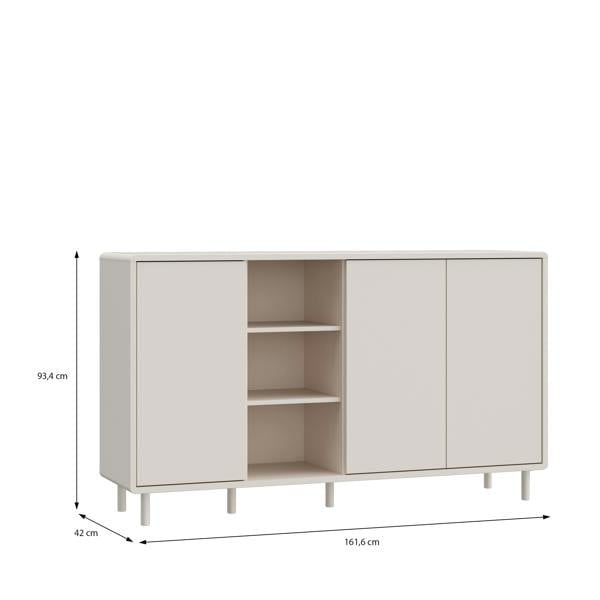 Furniture To Go Playly 3 Door Sideboard in Sand