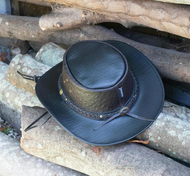 Wombat Leather Wombat The West Hat Premium Leather Cowboy Hat