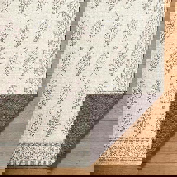 Livabliss Thistle-Washable Beige Green Pink Blue Modern Floral Rug