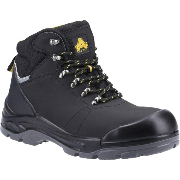 Amblers Safety AS252 Lightweight Water Resistant Leather Unisex Safety Boots in Black