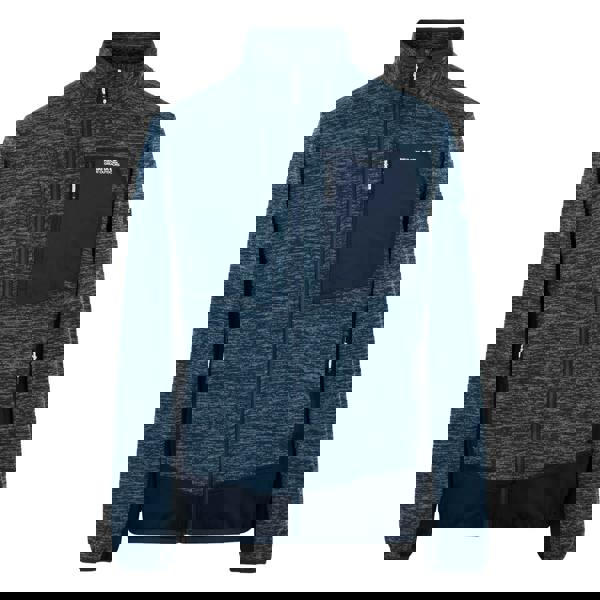 Regatta Mens Baslinn Fleece Jacket - Moonlight Denim/Navy Marl - 