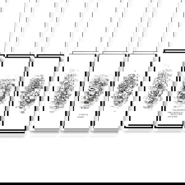 Canvas Painting Wall Decor | Set of 3 Abstract Clocks Wall art Prints