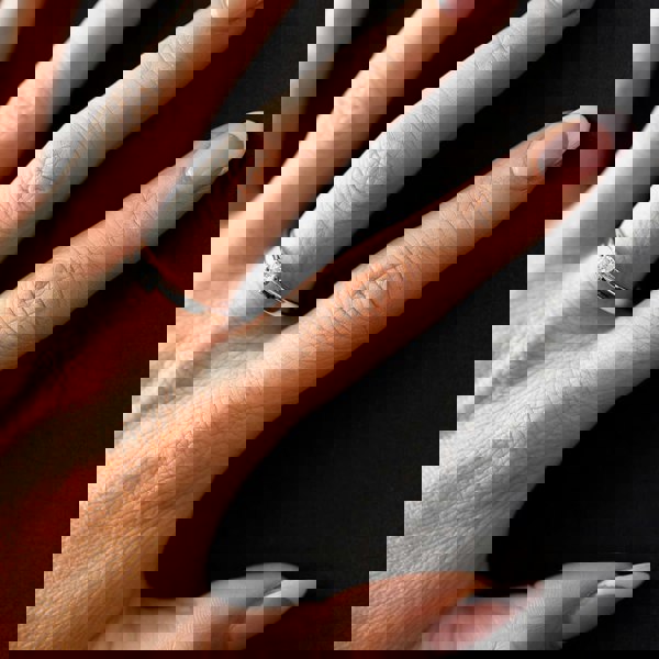 Starbright Silver 4mm Four Claw Round Cubic Zirconia Ring R6025(4M) 3A