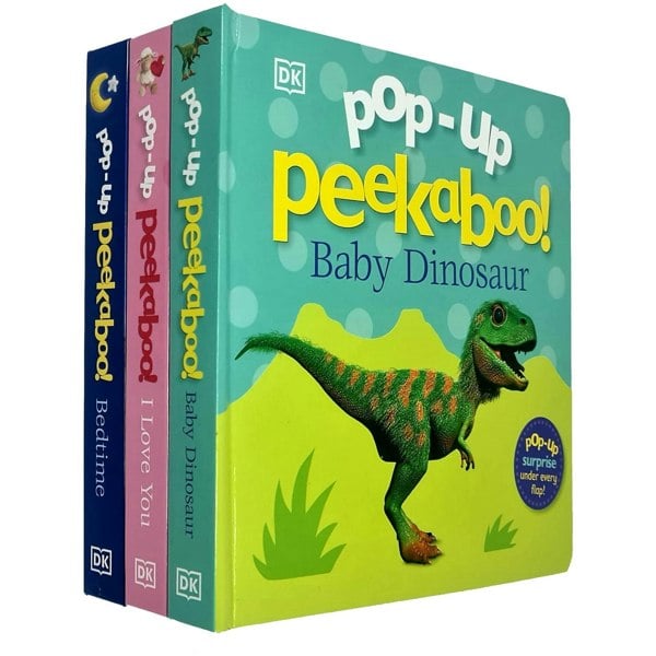 Pop-Up Peekaboo Collection 3 Books Set By (Baby Dinosaur, I Love You, Bedtime)