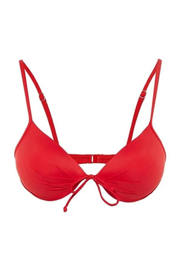 WOVCOR Balconette Bow Detail Padded Basic Bikini Top