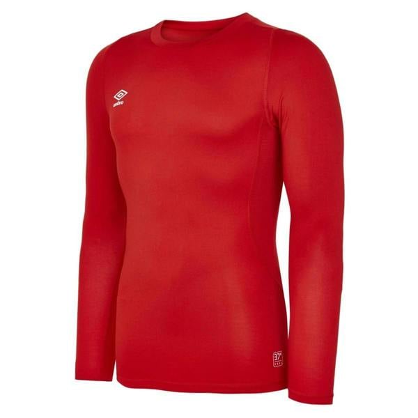 Umbro Childrens/Kids Core Long-Sleeved Base Layer Top - Vermillion - 