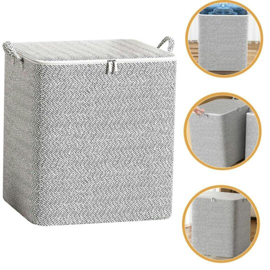 Havendro Storage Box with Lid Modern Space Saving Organizer for Clothes Extra Large