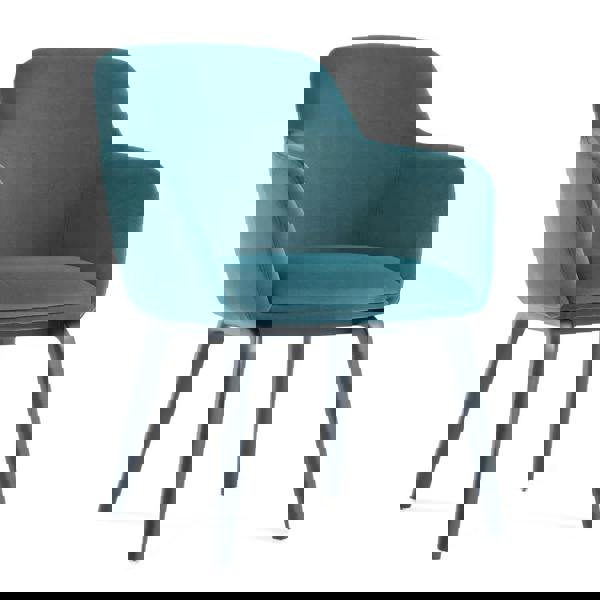 TRL Furniture Serenza Peacock Blue Fabric Dining Chair