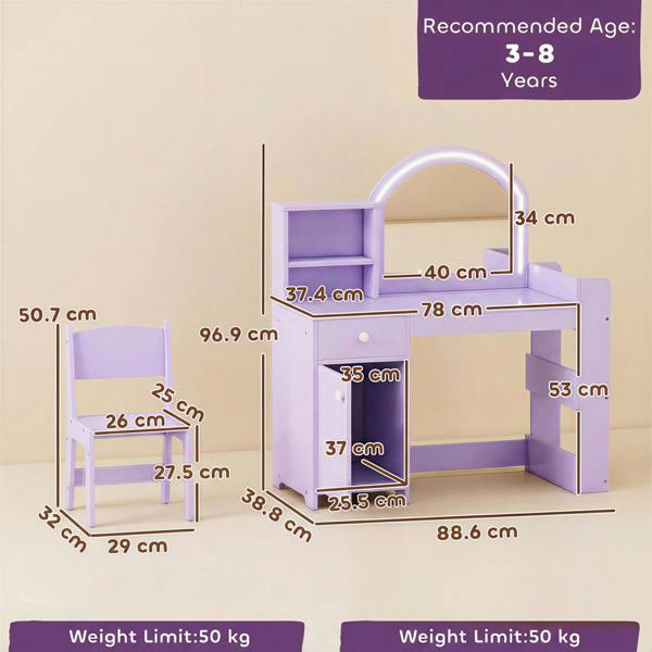 Kids Dressing Table Set