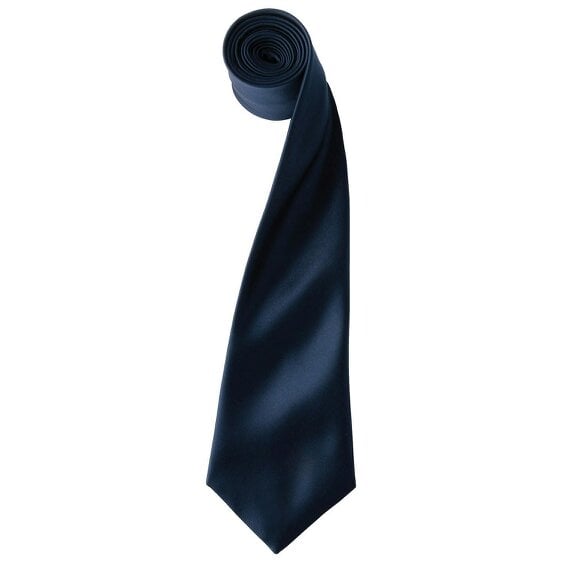 Premier Unisex Adult Colours Satin Tie - Navy