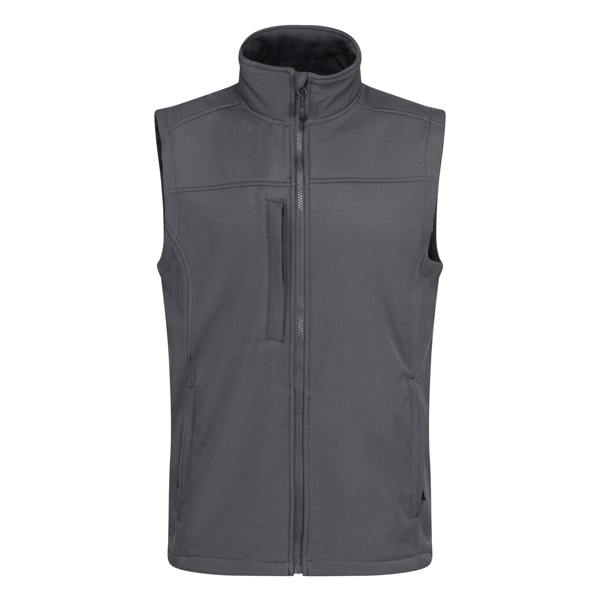 Regatta Mens Flux Softshell Body Warmer - Seal Grey/Seal Grey - 