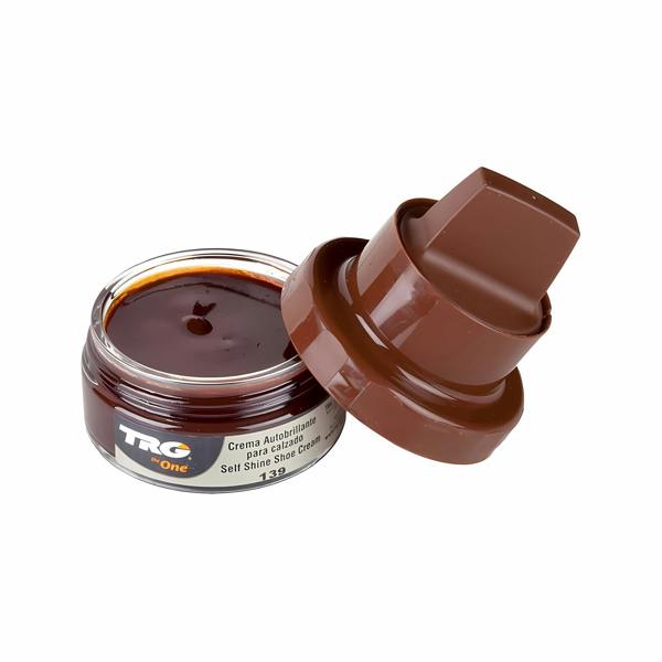 TRG Self Shine Renovating Shoe Cream With Sponge for Instant Shine 50ml