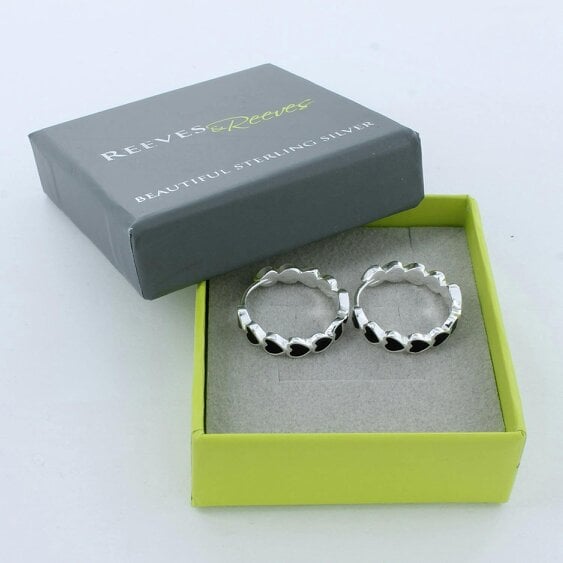 Reeves & Reeves Black Heart Hoops