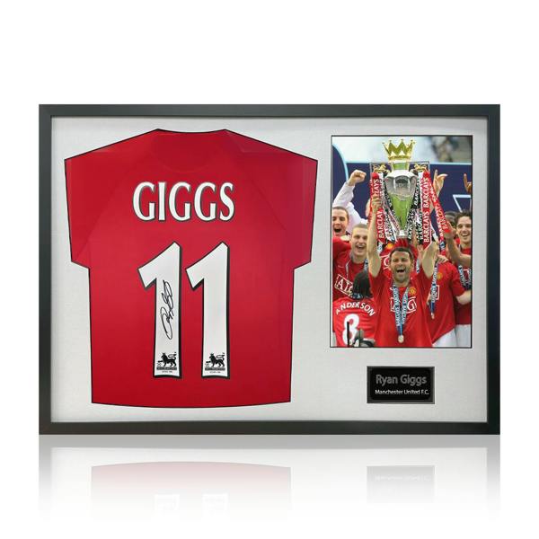 Ryan Giggs Signed Manchester United Shirt Classic Frame