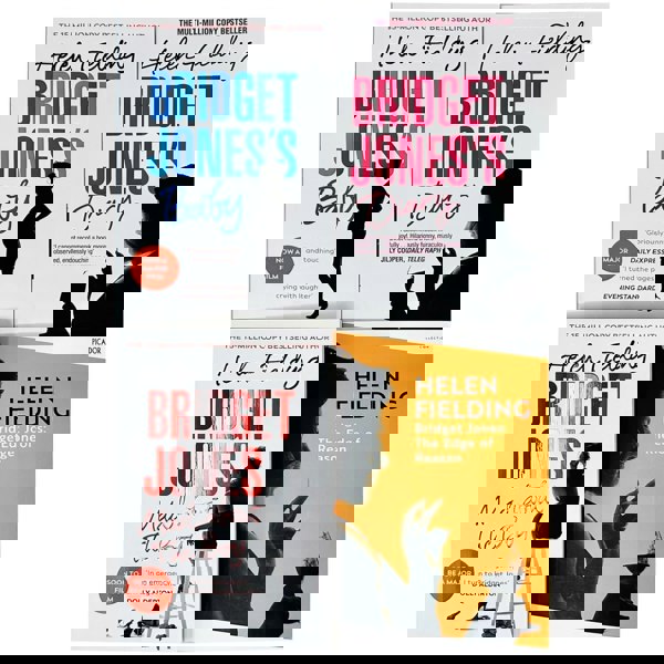 Bridget Jones Series By Helen Fielding Complete Collection Set (Bridget Jones's Diary, The Edge of Reason, Mad About the Boy & Bridget Jones's Baby)