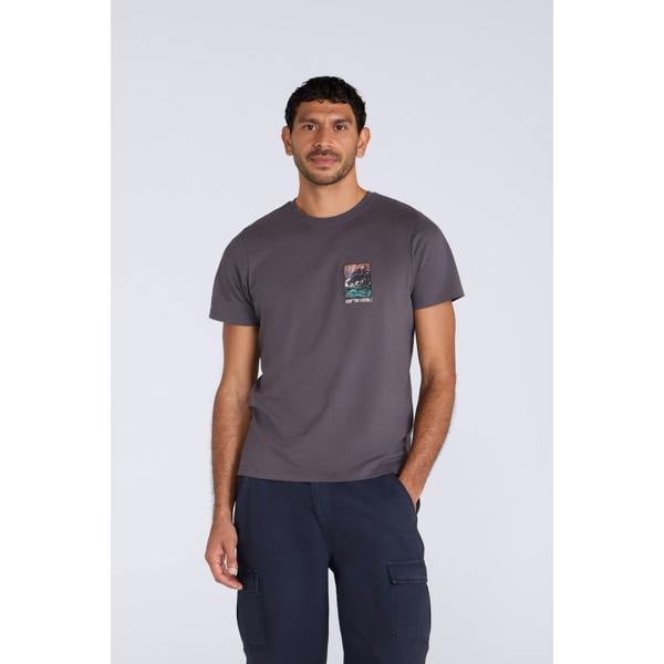 Animal Mens Jacob Organic T-Shirt - Grey