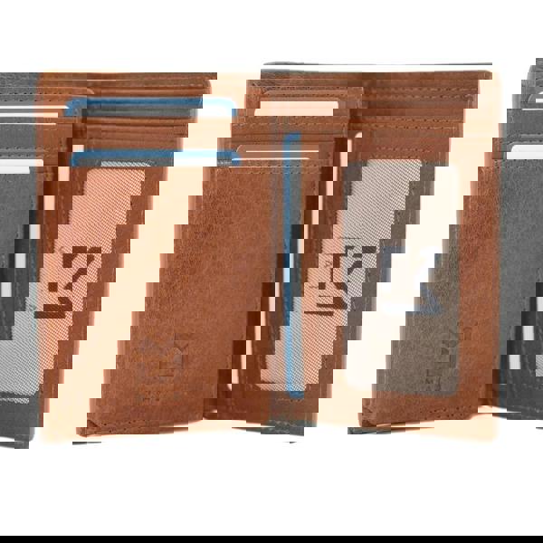 Mala Leather Bloomsbury Men’s Tall Tan Wallet – Genuine Oiled Leather