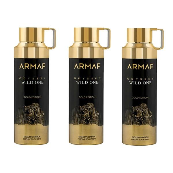 Armaf Odyssey Wild One Perfumed Deodorant Spray 200ml (Pack of 3)