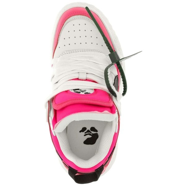 Off-White Midtop Fuchsia Leather Sneakers