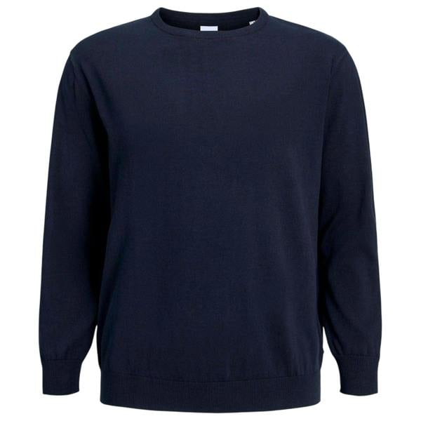 Jack And Jones Mens Crew Neck Long-Sleeved Top - Navy Blazer - 